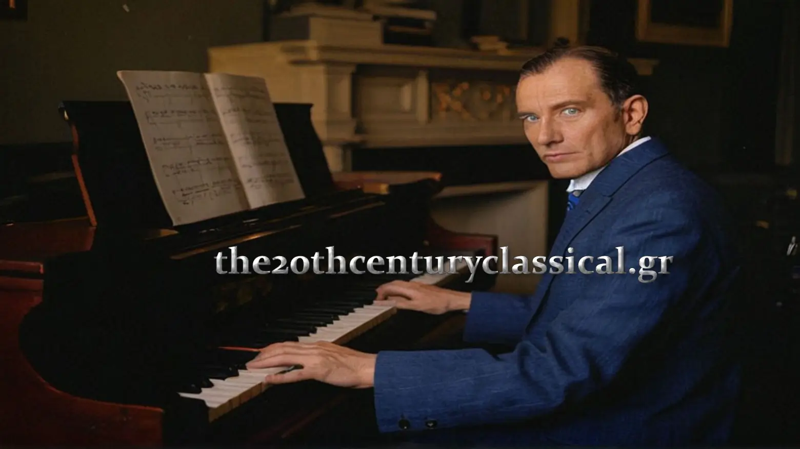 Φωτογραφία του Ernst von Dohnányi που κάθεται στο Πιάνο. Συνθέτης Μουσικής δωματίου - Κλασικής Μουσικής