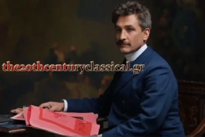 Φωτογραφία του Leoš Janáček που συνθέτει την Σονάτα του Κρόιτσερ