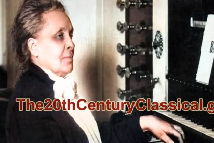 Η Elfrida Andrée παίζει πιάνο, φωτογραφία